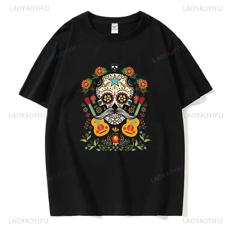 Mexický Den mrtvých ''DÍA DE LOS MUERTOS'' Tištěné tričko Pánské grafické tričko Ležérní pohodlná trička na léto Dámské oblečení
