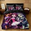 Monster High Pattern Bedding Quilt Set  Home Decoration  Gift (1 * duvet cover + 2 * pillowcase  without core)