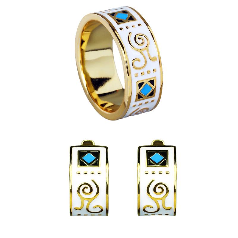 

Новые женские серьги-кольца из двух частей, неправильной геометрической формы, с белой каплей клея, ручной работы, с эмалью, для вечеринки мальчиков 9