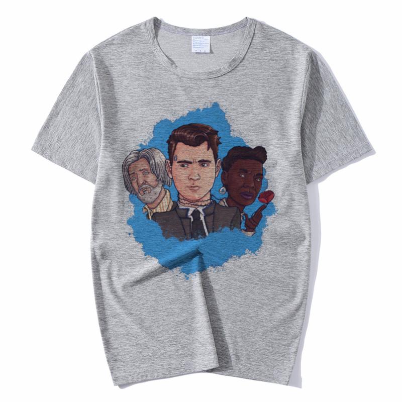 Women Detroit Become Human Women Harajuku T Shirt Unisex Skateboard Tshirt Man Clothes Streewear