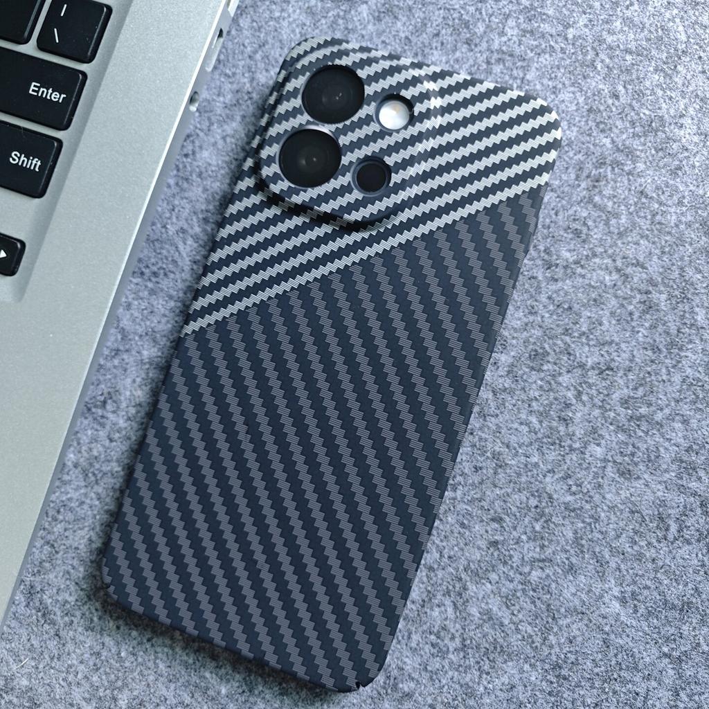 For OnePlus 13S 13T Case Matte Hard Carbon Fiber Texture Pattern Light And Thin Cover For One Plus 13 T Fashion Shell Bumper