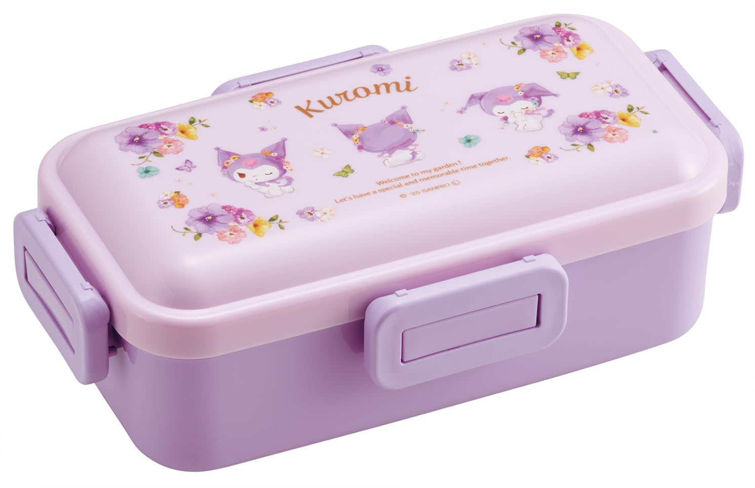 

Skater Bento Fluffy Serving Lunch Made in Sanrio Pastel Vivid Watercolor Floral Size Box, Box, 530ml, Japan, Kuromi, Print, Girl s PFLB6-A