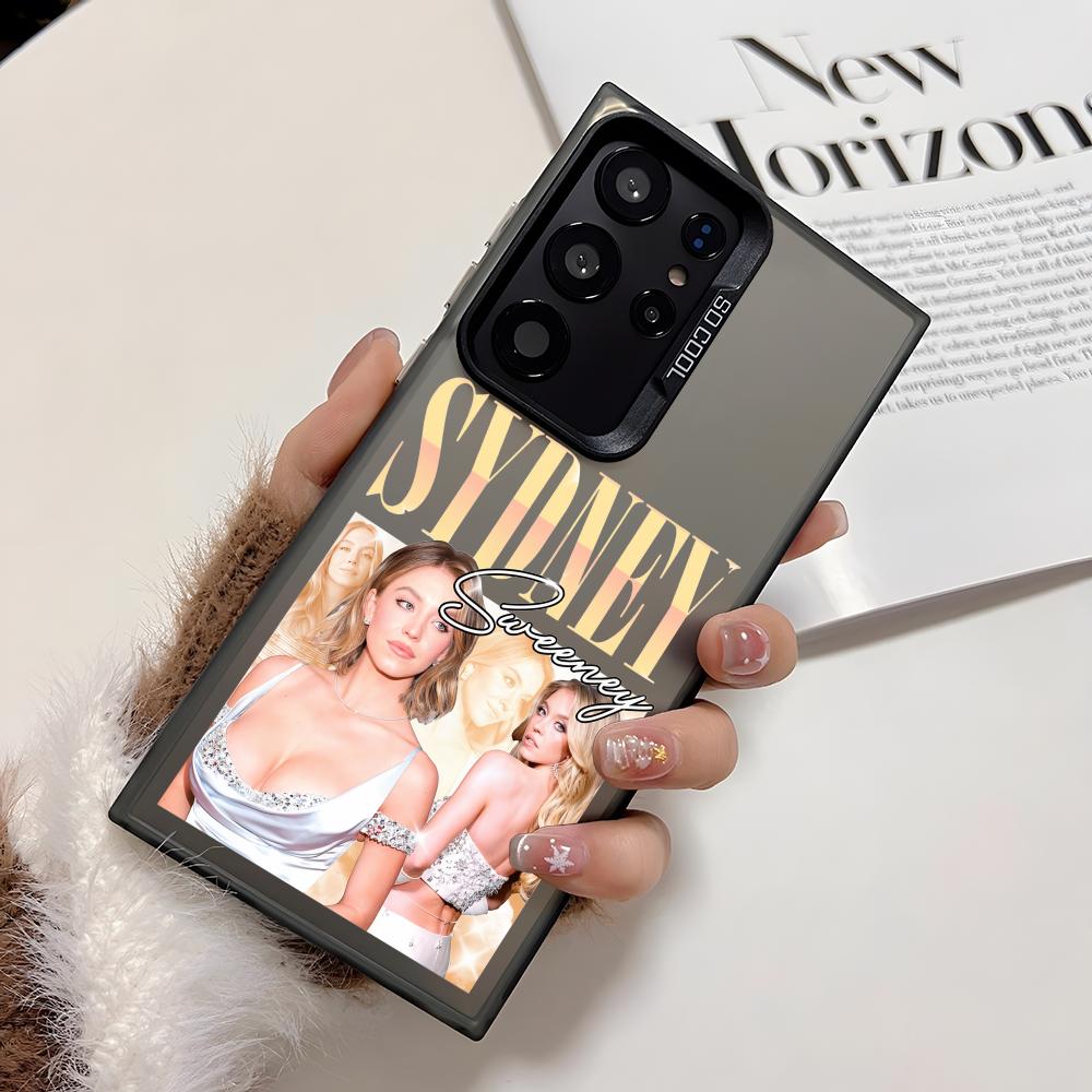 

Модный Чехол для Телефона S-Sydney Sweeney Для Samsung Galaxy S25 Edge S24 S23 S22 S21 S20 Ultra Funda Силиконовый Серебристый Чехол Galaxy S22 5G
