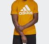 adidas T Shirts Men's Gold Crew Neck Moderate Straight Fit GC7347