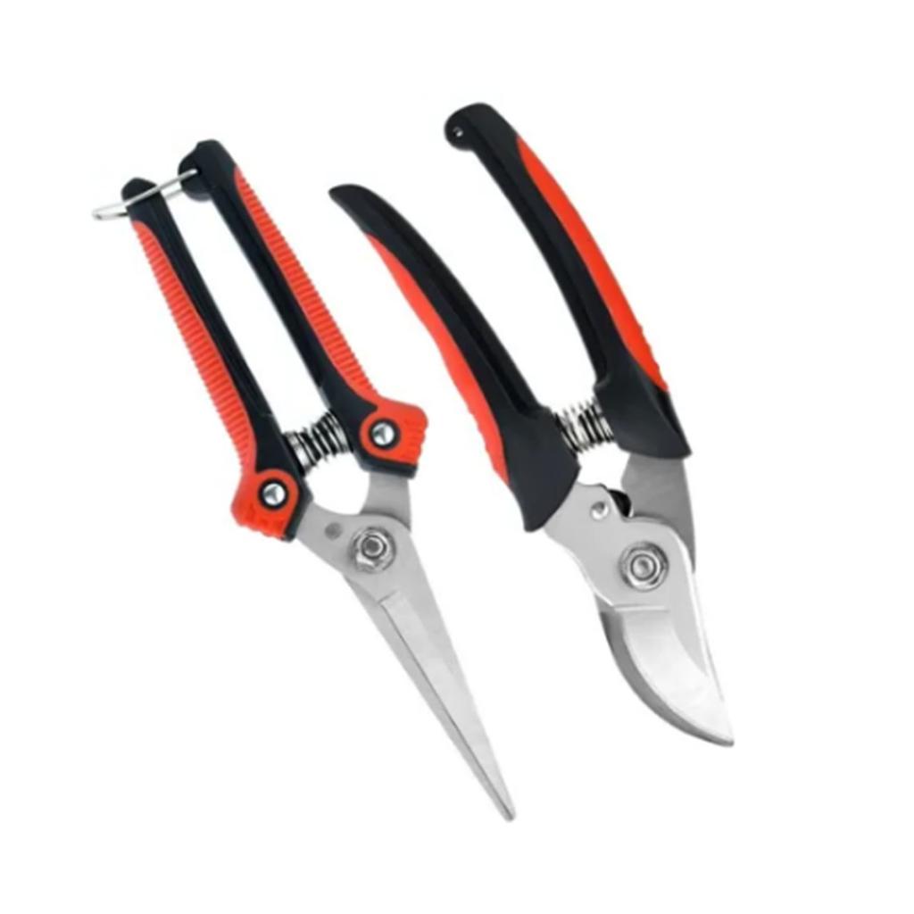 2Pcs Garden Pruning Shears Labor Saving Fruit Tree Thick Branch Pruning Shears Gardening Scissors Tools