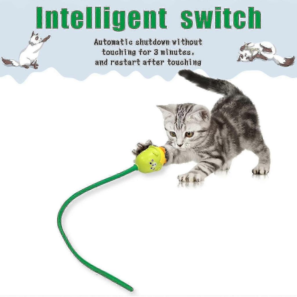 Cat-themed interactive cat teaser, indoor interactive automatic cat teaser, electric pet play product.