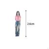 1/64 Girl Figure Dioramas Movie Props Layout Train Railway DIY Projects S Scale Micro Landscape Hand