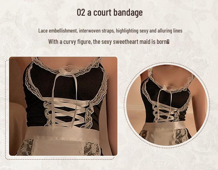 Plus Size Maid Costume: Sexy Role Play Lingerie Set