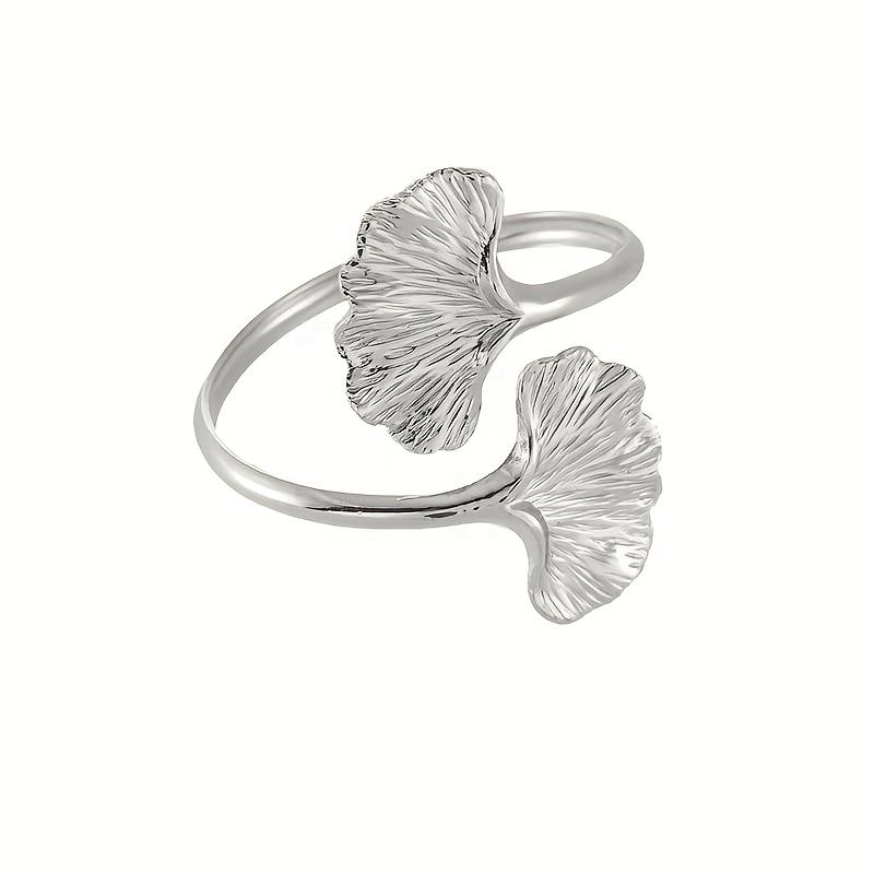 10 Stück Ginkgoblatt Serviettenringe, Geschirrclips, Blattserviettenring Serviettenhalter Geeignet für Geburtstag, Hochzeit, Bankettdekoration