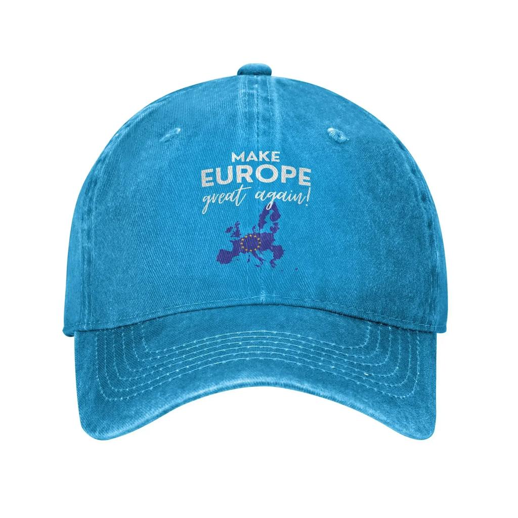 Make Europe Great Again Printed Caps for Men Women Cotton  Trucker Hat Daily Headwear Baseball Cap Adjustable