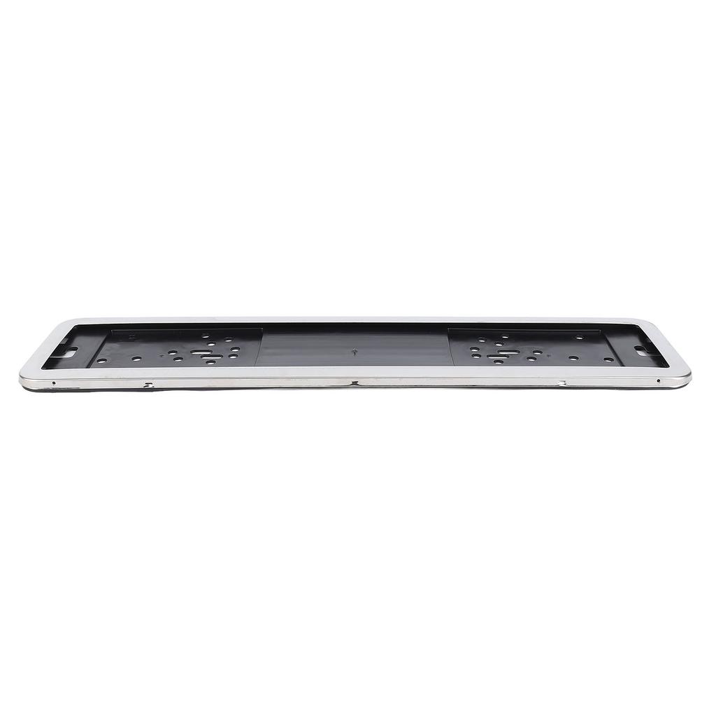 2pcs European License Plate Holder Polished Stainless Steel EU Tag Plate Mounting Bracket Universal Fit for Vehicles