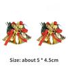4/2Pcs Plastic Christmas Bells Merry Christmas Xmas Tree Decorations  Festival Party Celebration