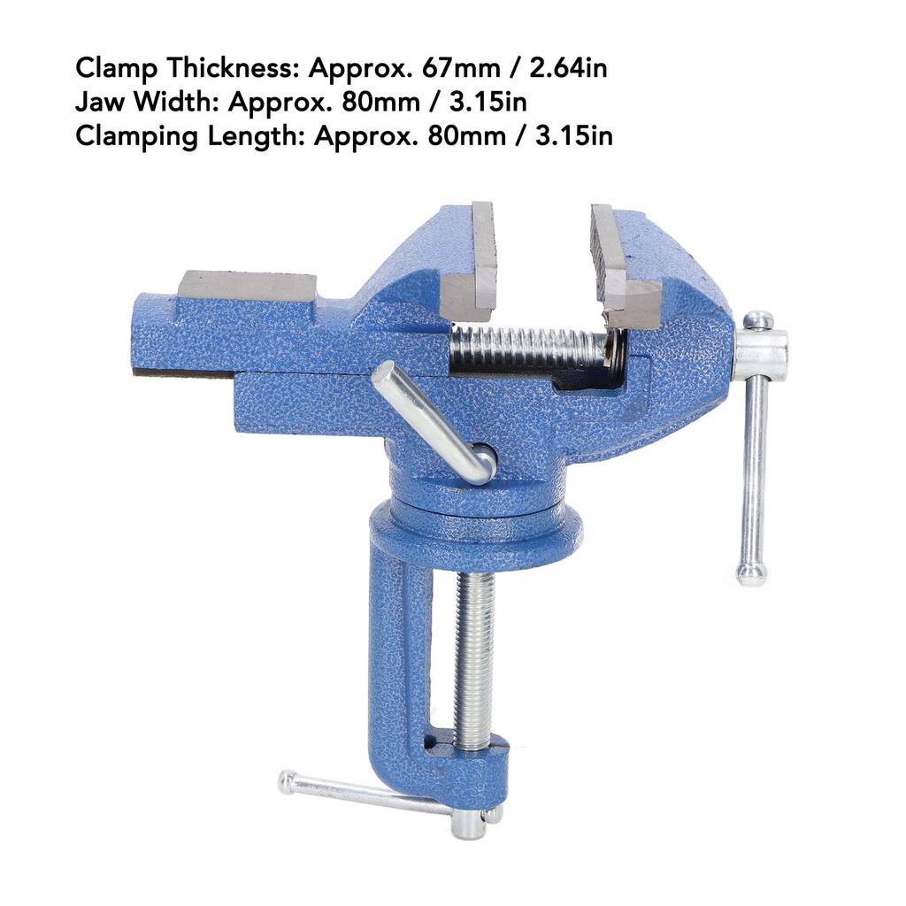 Werkbankzange Werkbankzange Schwerlast 80mm Backen Hohe Härte 360 Grad Drehung Tischzange Klemme Zange Zange Klemme