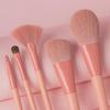 Nongying 8-Piece Animal Hair Makeup Brush Set with Storage Bucket for Beginners