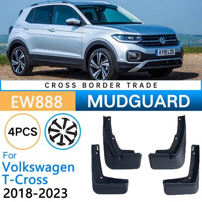 Guardabarros para Volkswagen VW T-Cross 2023 2022    2018 Ruedas Delanteras Traseras Guardabarros Salpicaduras Guardabarros Guardabarros