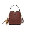 Bucket Bag Versatile Portable Women'S Bag Leather High-End Shoulder Messenger Bag Luggage