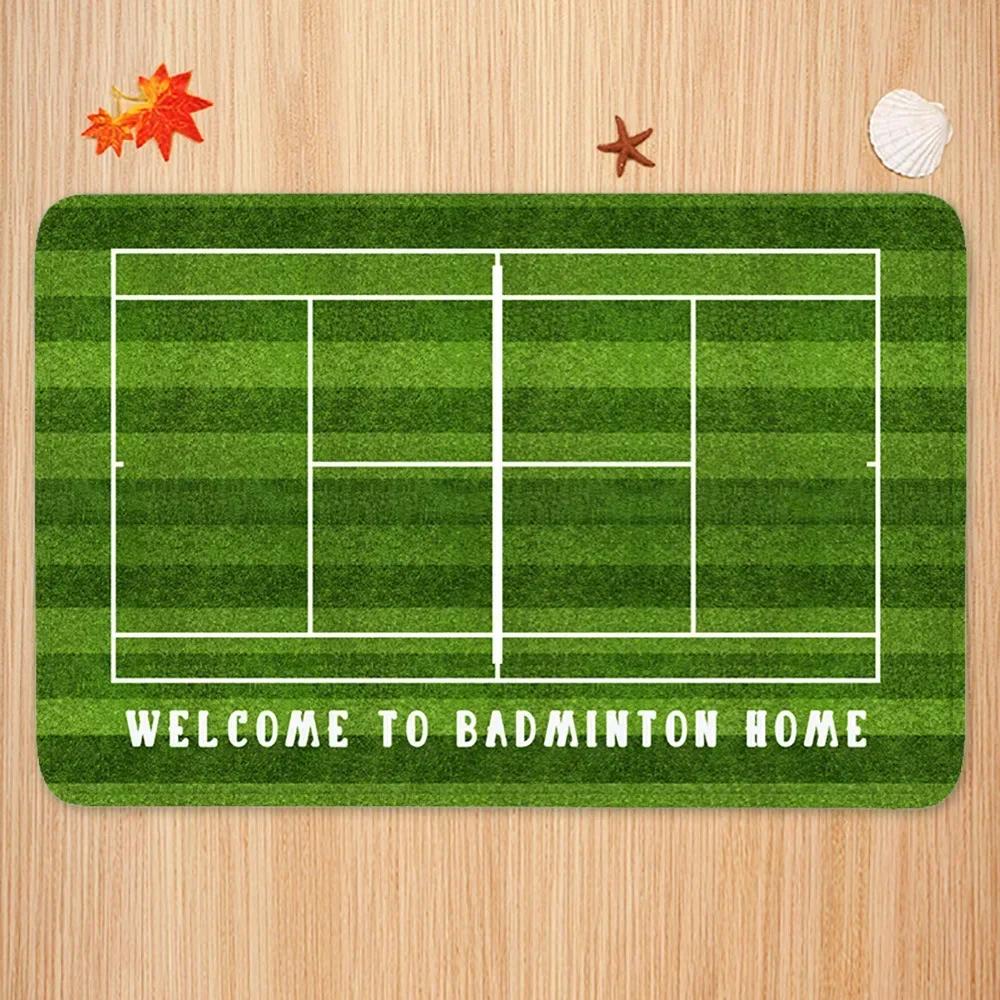 Rutschfeste Tennisplatz Türvorleger Teppich Badezimmer Küche Balkon Wohnzimmer Veranda Bett Heimdekoration