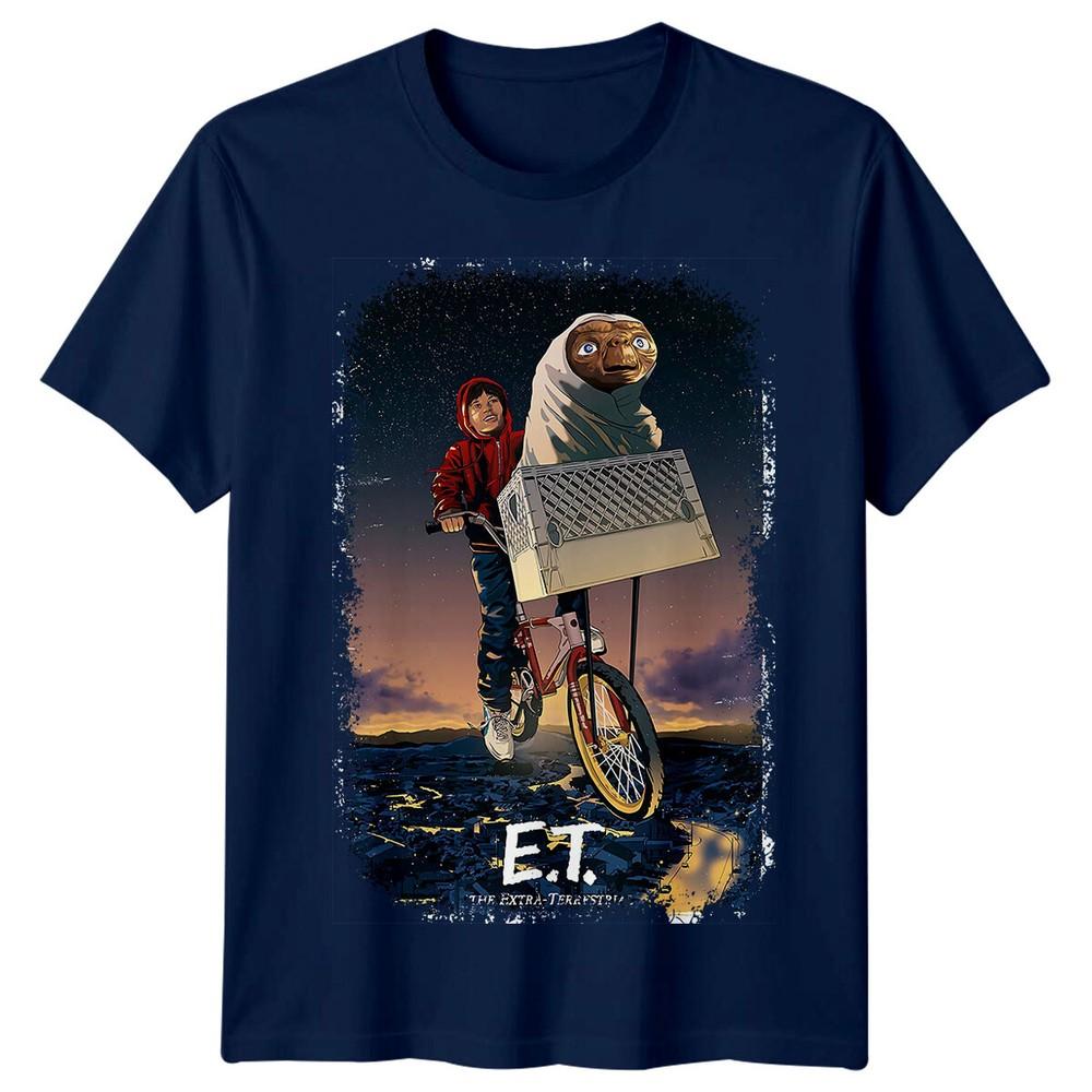 Et The Extraterrestrial 1982 Movie Poster Inspired Tshirt Retro Tee Unisex