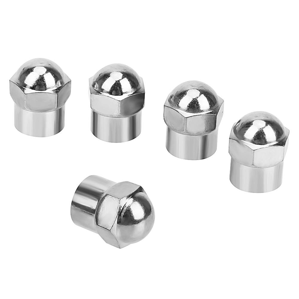 100Pcs Tire Accessories Car Tyre Air Pressure Caps Chrome Plated Car Wheel Tire Valve Stem Cap Universal Airtight Cover Stem Caps1