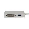 Type-C to HDMI+VGA+DVI+USB3.0 4-in-1 Multi-functional Adapter Type-C Hub for New MacBook Pro Splitter Hub Dock