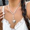 Accessories, Sweet and Cool Holiday Style Love Pendant, Spice Girl Necklace, Niche Pearl Versatile Necklace Women