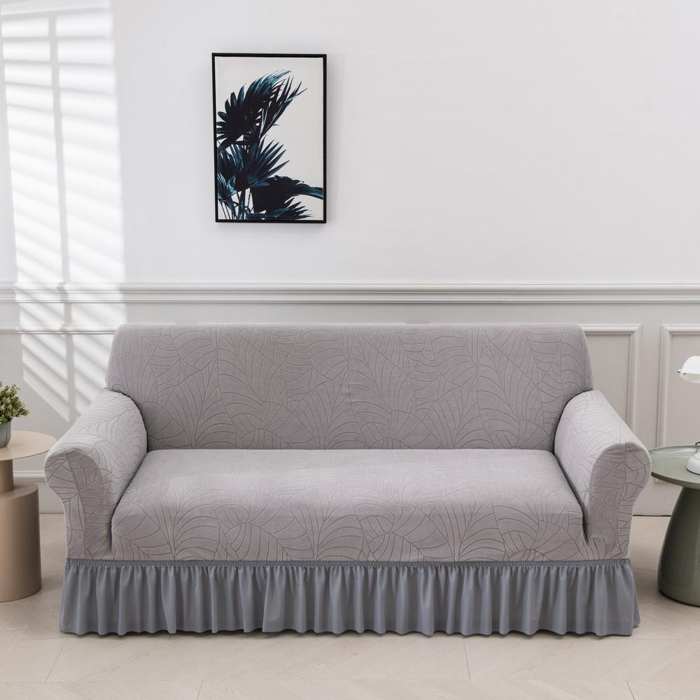 Skirt Sofa Cover All-Inclusive Universal Four-Season Universal Three Or Four-Person Living Room Elastic Fabric Sofa Cover