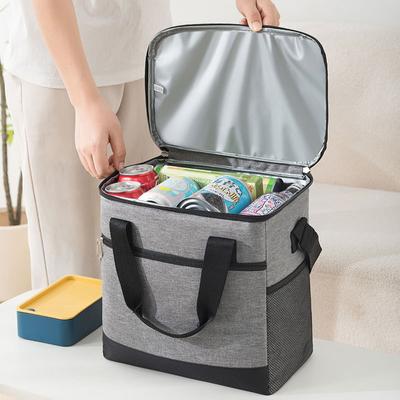 Große Kapazität Tote Bento Isolierte Lunch-Tasche Picknick-Lebensmittel Lunchbox Lagerung Eis Kühler Thermotasche Tragbare Kühlschrank Thermotasche