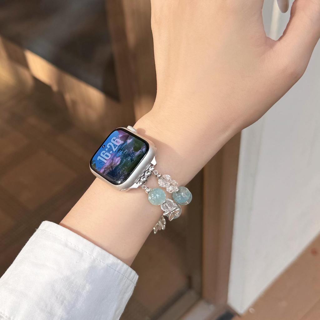 Glazed Lotus Beaded Strap for Xiaomi 10 Smart Band, Huawei GT6, and Apple iWatch 11