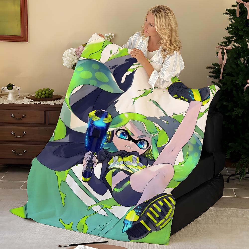 Game S-Splatoon Throw Flannel Blanket, Soft Warm, Durable & Washable cute Cool