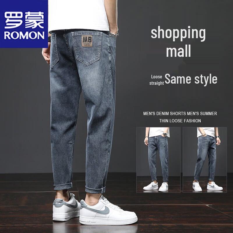 

ROMON Men s Loose Straight Fit Jeans 29