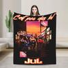 French Rapper JUL Music Album Flannel Blankets Super Soft Bedding Throws for Child Outdoor Novelty Bedspread Sofa Bed Cover