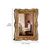 European Retro Floral Border Photo Frames Golden Picture Frame Bedside Table Wedding Anniversary Photo Frame Desk Decoration