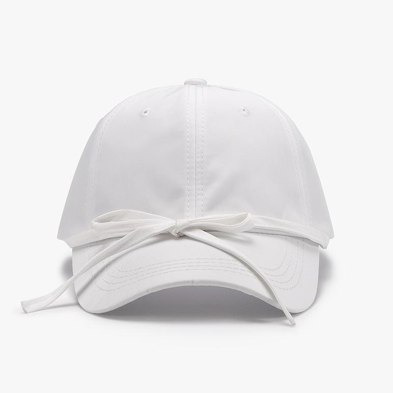 Spring and Autumn Bow Quick Dry Soft Top Women's Baseball Cap Outdoor Cross-Border Versatile Breathable Curved Brim Cap