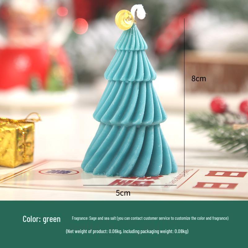 Christmas Spiral Scented Candle: Creative Home Décor & Photography Prop Souvenir