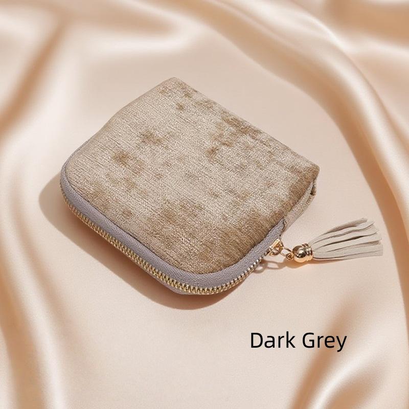 Women's Travel Flannelette Zipper Pouch Portable Modern Luxury Jewelry Packaging Bag Necklace Ring Storage Container