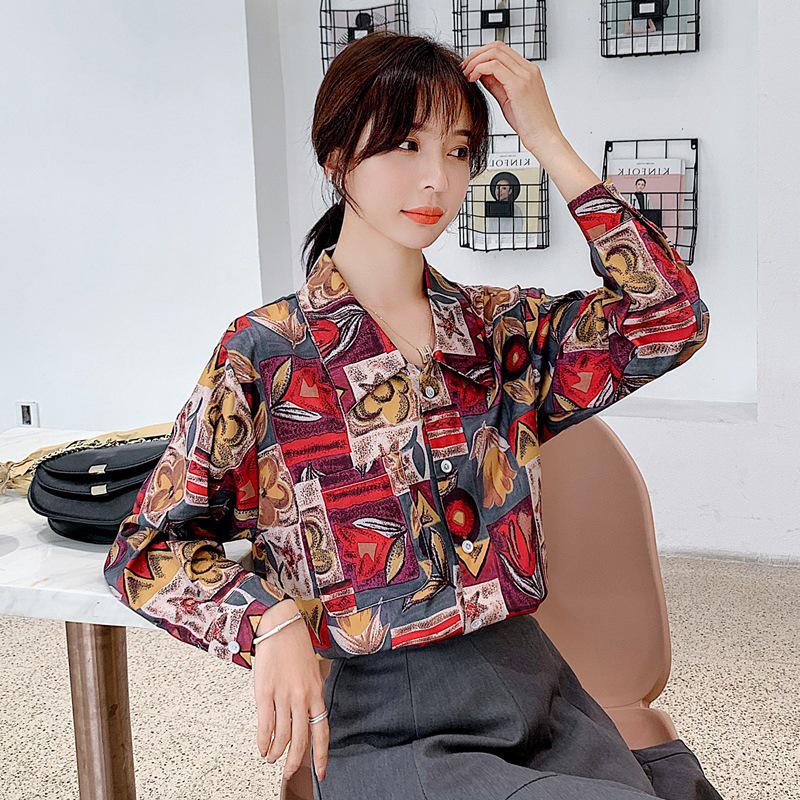 Buy Women Floral Printed Chiffon Blouse 