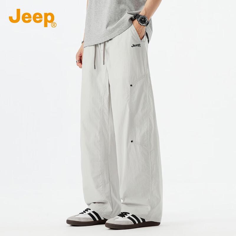 JEEP Men s Ice Silk Loose Straight Workwear Pants 3XL