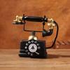 European Retro Resin Telephone Ornaments: Classic Wall and Desktop Decor for Cafes
