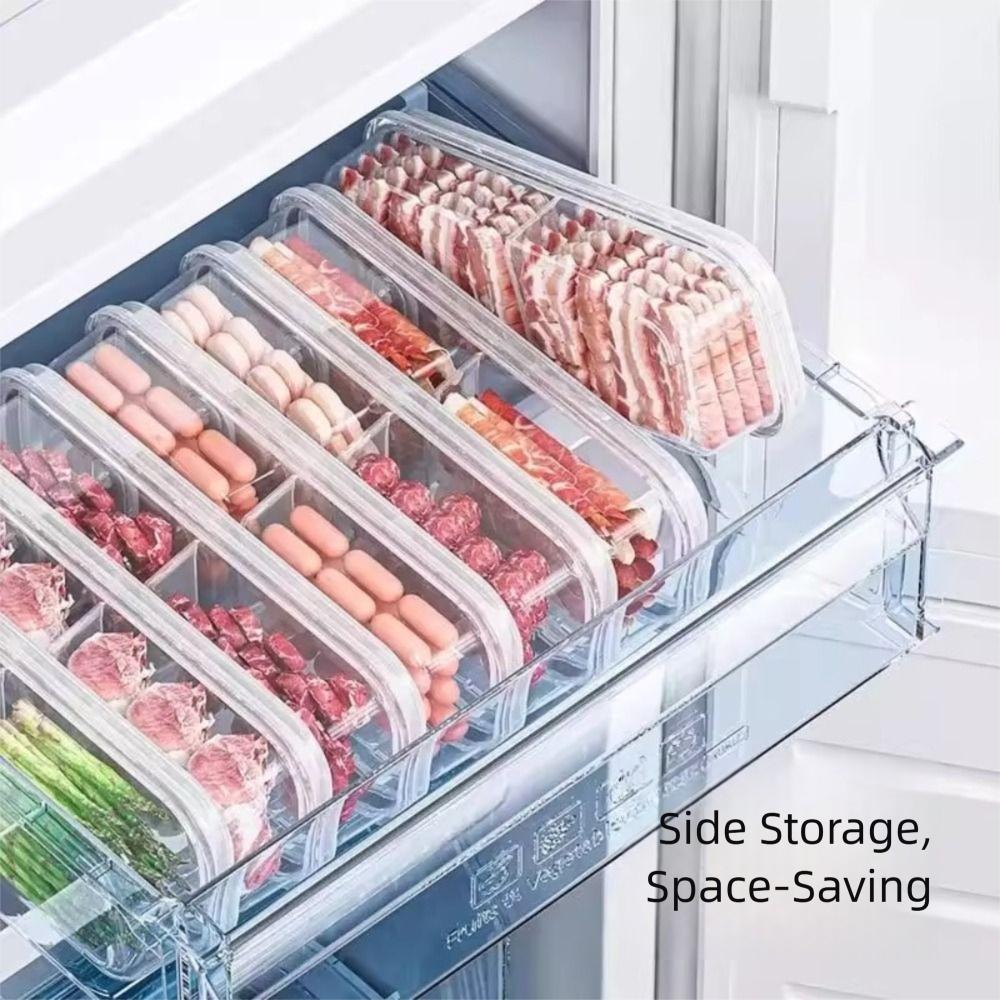 Fresh Preservation Food Storage Box Transparent Fridge Storage Bin New Food Case  Kitchen Organizer