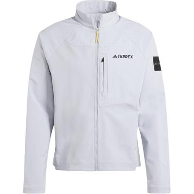 X National Geographic Collaboration FW24 National Geographic Softshell Outdoor Long Sleeve Jacket Men Jacket Light-Silver IX7919
