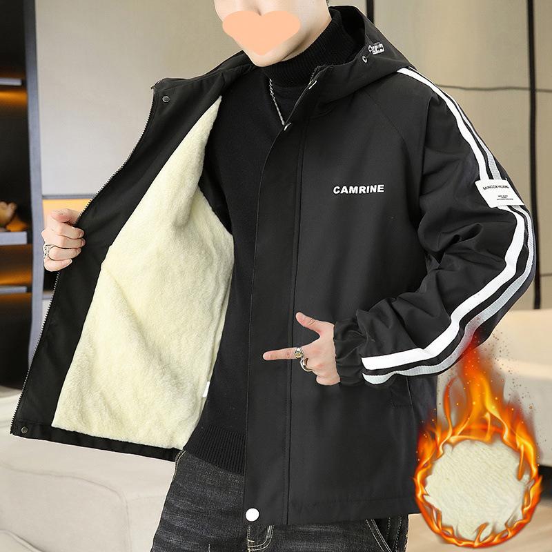 Coat Men's Spring and Autumn New Style Youth Men's Coat Jacket Korean Style Trendy Student Top Thin and Thick