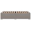 Bed Frame without Mattress Taupe 80 x 200 cm Fabric