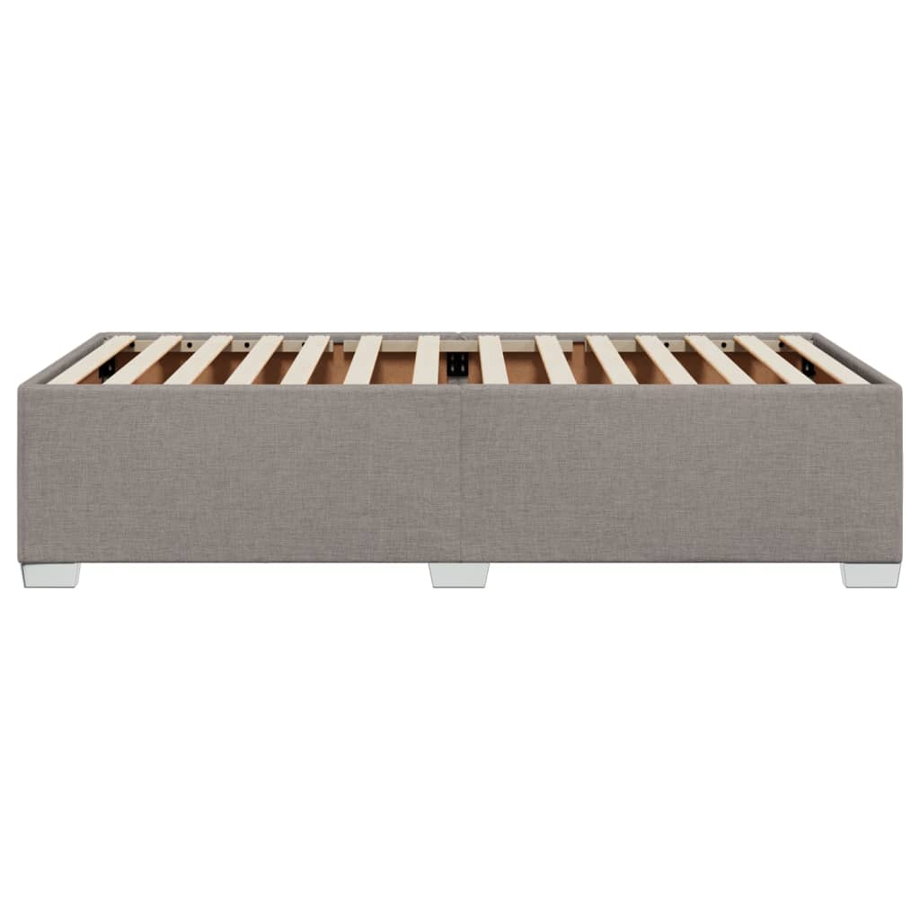 Bed Frame without Mattress Taupe 80 x 200 cm Fabric