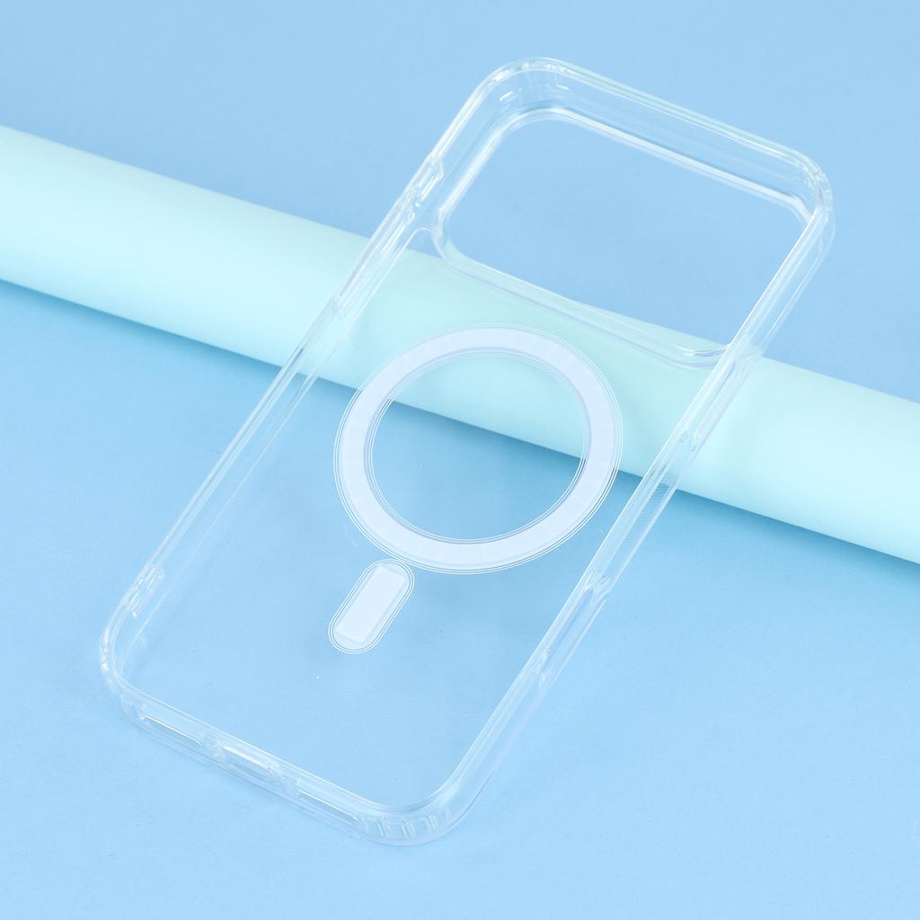 For iPhone 17 Pro Max Case Compatible with MagSafe TPU+Acrylic Clear Phone Cover