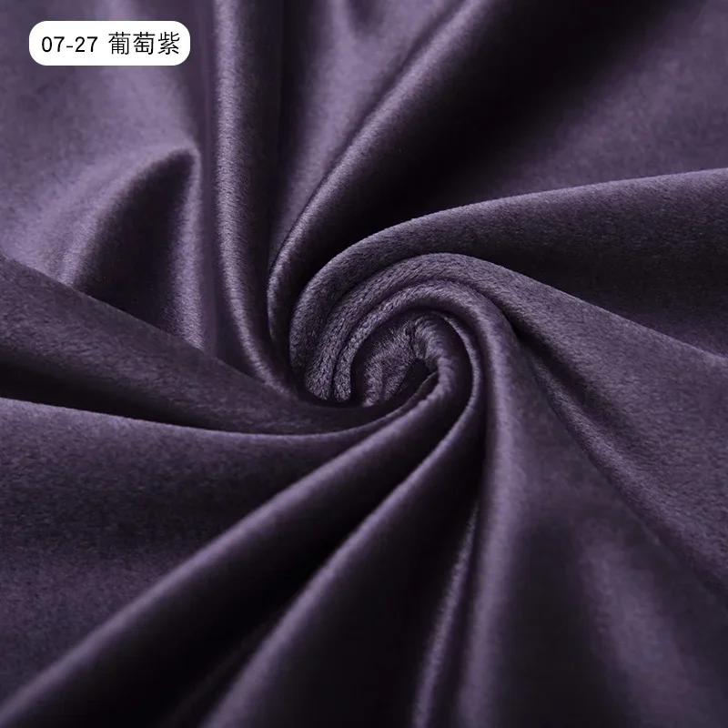 High Quality Thickend Velvet Fabric Soft By The Meter for Sofa Covers Pillowcases Curtain Sewing Velour Cloth Anti-wrinkle Blue