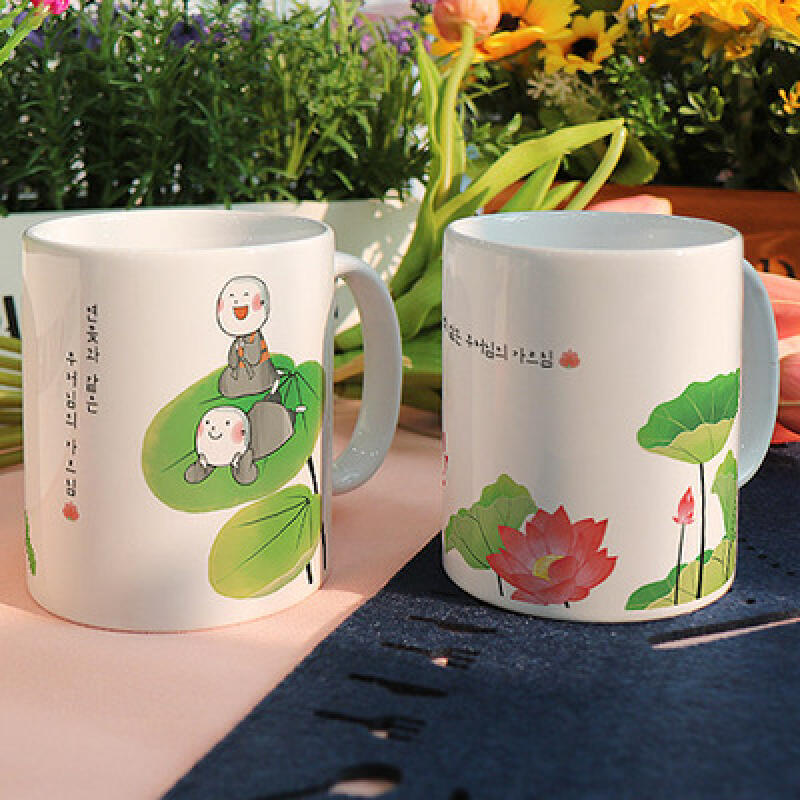 ci452-Design Mug 2p-Buddha s Teachings Like a Lotus Flower