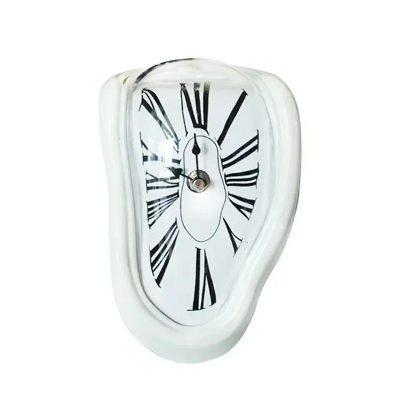 New Novel Surreal Melting Distorted Wall Clocks Surrealist Salvador Dali Style Wall Decororation Home Garden Clock