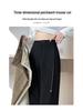 Women's High-Waist Black Flared Suit Pants - Slim Fit, Wide Leg, Spring 2024 Collection