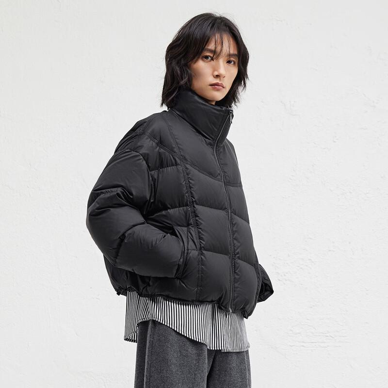 Broadcast Women's Semi-High Collar Loose Fit Short Down Jacket