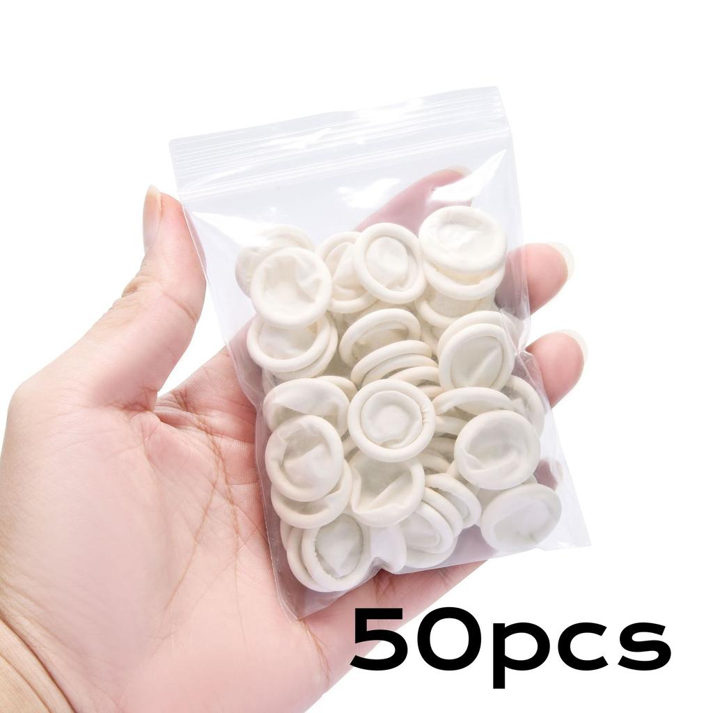 20/200 Stück Gummi-Fingerschutzhüllen Verschleißfest Hochelastisch Rutschfest Latex-Fingerlinge für Elektronik Medizinischer Schutz